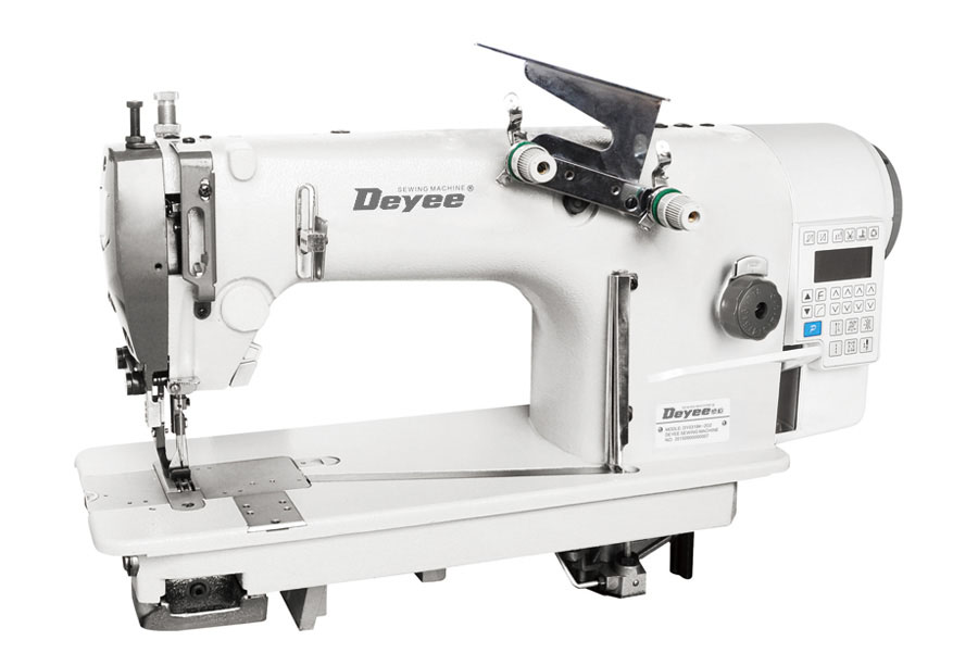 Twin-needle Direct Drive Top And Bottom Feed Chainstitch Sewing Machine