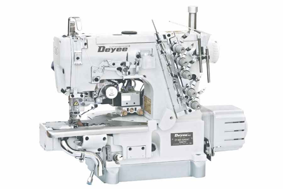 Direct-drive  Cylinder-bed lnterlock Sewing Machine(left Knife)With Auto Trimmer